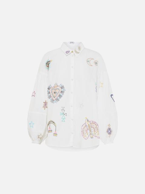 CAMILLA BALLOON SLEEVE SHIRT BLOUSE