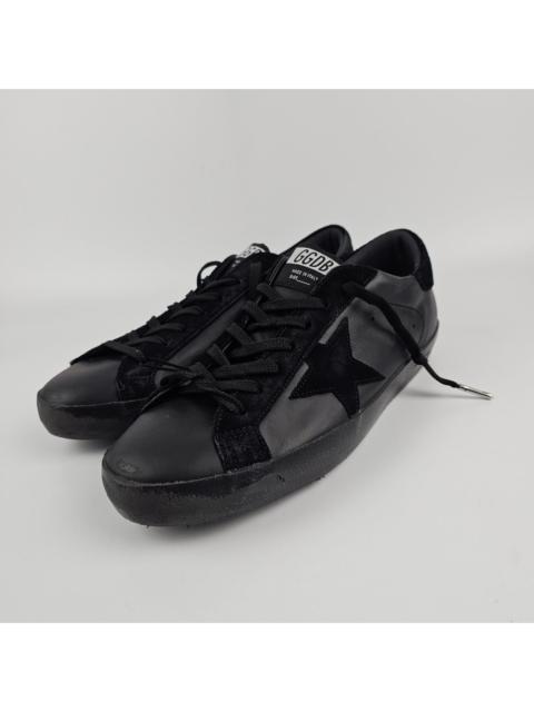Golden Goose GOLDEN GOOSE Super-Star Men's Black Leather/Suede Sneakers N