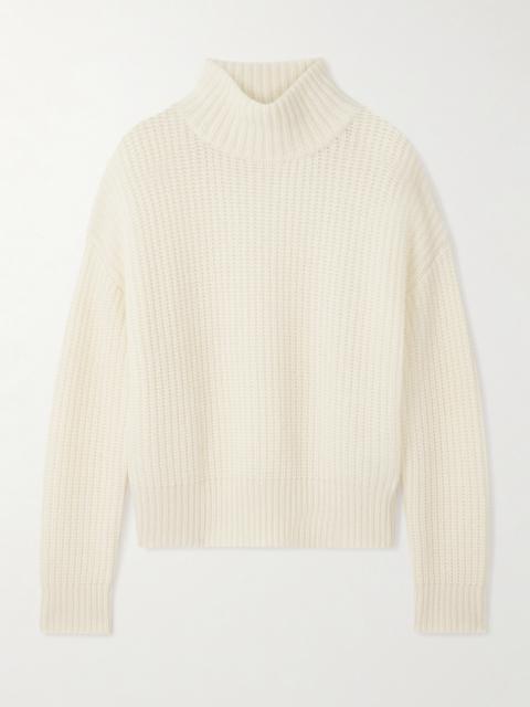 LISA YANG Julina Ribbed Cashmere Turtleneck Sweater