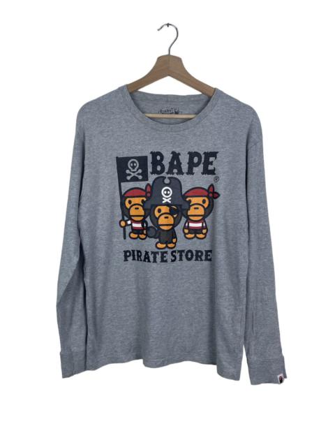A BATHING APE® BAPE PIRATE STORE LONG SLEEVE TEE NIGO COLLECTION
