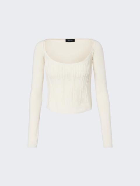 MUGLER Long Sleeve Tee Snow