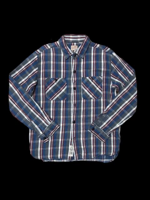 Other Designers Japanese Brand - Japanese Union Made HOUSTON Striped Flannel Shirt