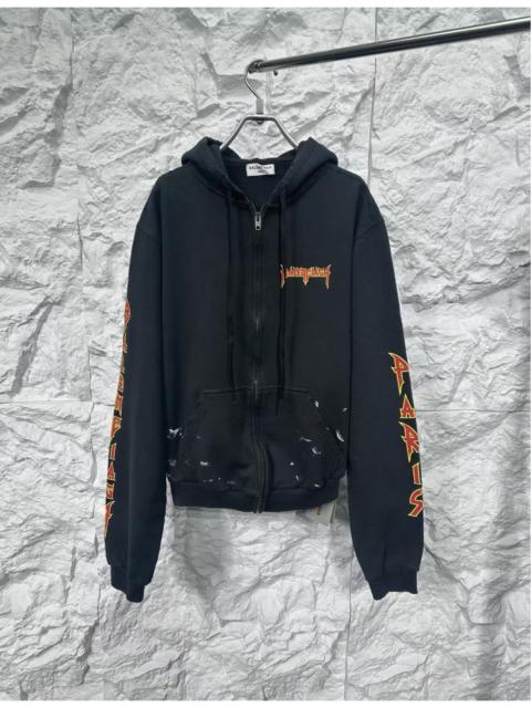 BALENCIAGA Balenciaga Metal Vintange Oversized Hoodie