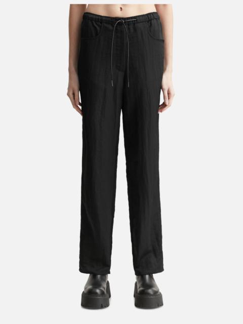 NOTHING WRITTEN NYLON DRAWSTRING PANTS