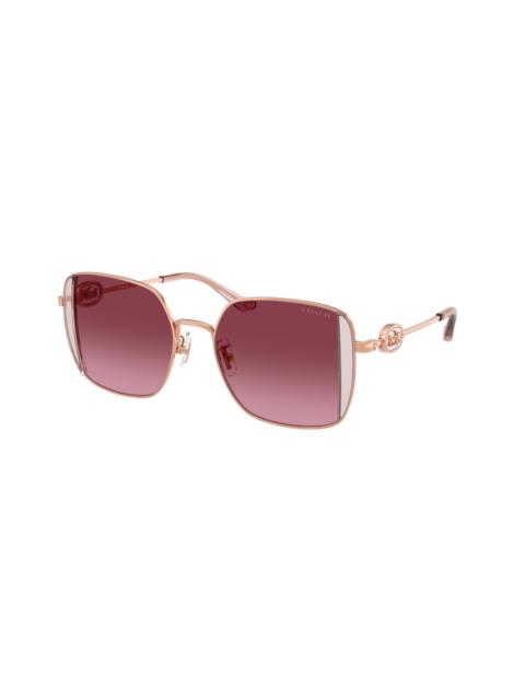 COACH Coach Gradient Berry Red Square Ladies Sunglasses HC7177B 93318H 51