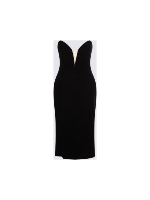 TOM FORD Black Viscose Midi Dress