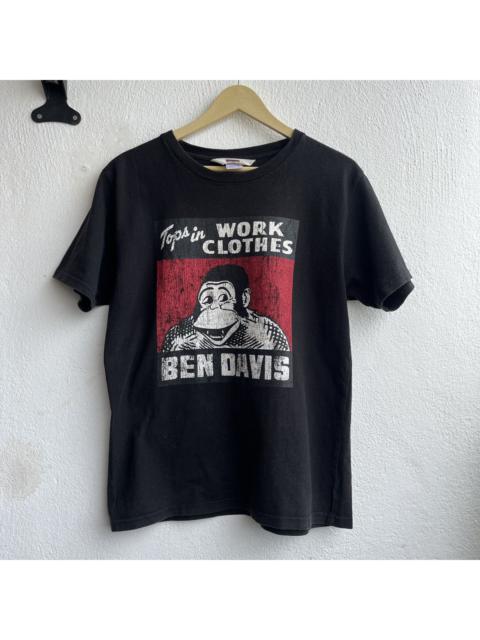 Ben Davis - Ben Davies Faded Vintage Y2K Big Logo Printed TShirt