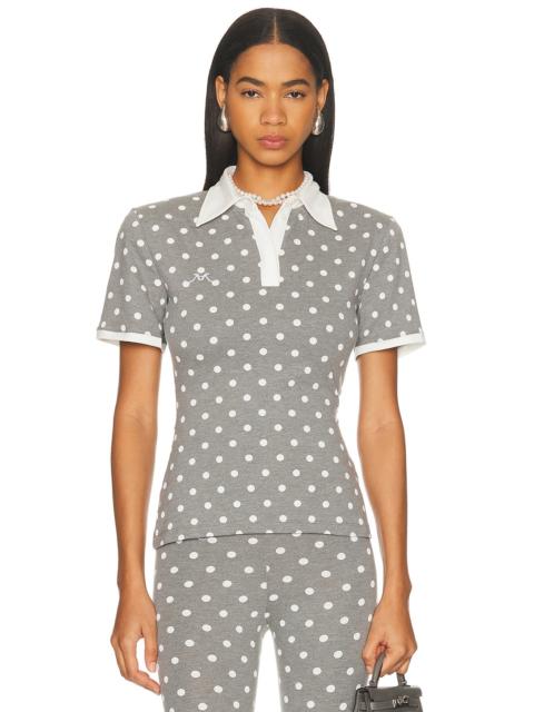 ROWEN ROSE Short Sleeve Polo Top