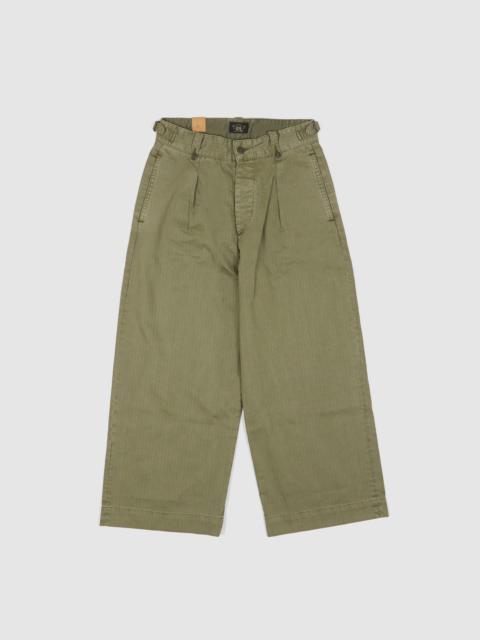 RRL by Ralph Lauren Double RL Ladies Kyle Cropped Wide-Leg Chino Pants