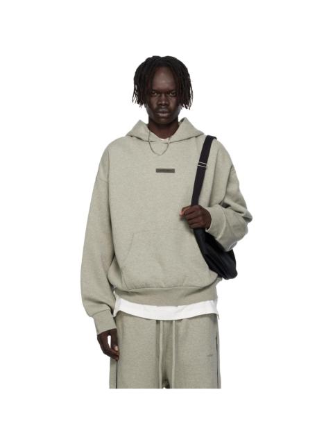 ESSENTIALS Gray Classic Fit Fleece Hoodie