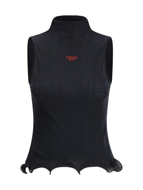 FENDI Fendi Women Sleeveless Virgin Wool Top