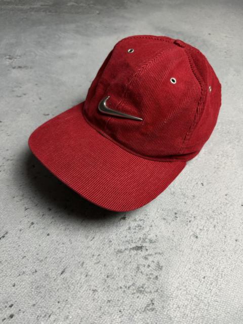 Nike VTG Nike Velvet Baseball Rare Cap Y2K Metallic Swoosh Logo