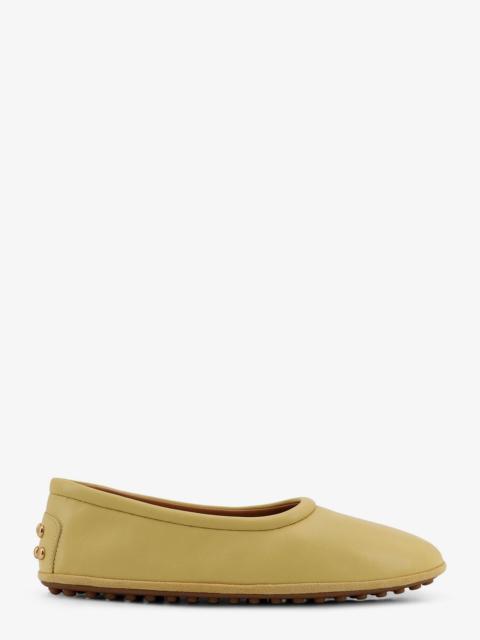 Tod's Tod's Women Leather Ballerina With Gomminos Detail On The Back