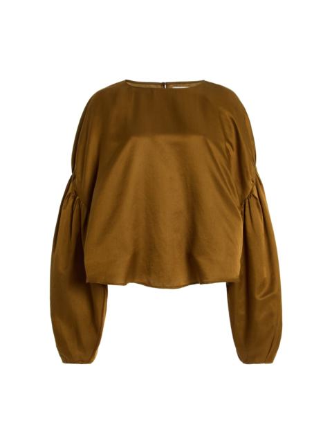 Citizens of Humanity Anika Cotton-Silk Top brown