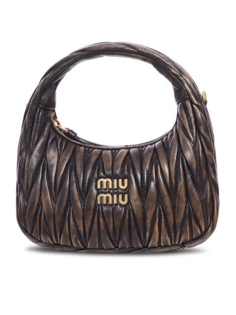 Miu Miu WANDER HOBO BAG IN MATELASSÉ NAPPA