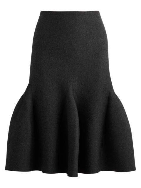 Alaïa Alaïa Flared Wool-blend Skirt
