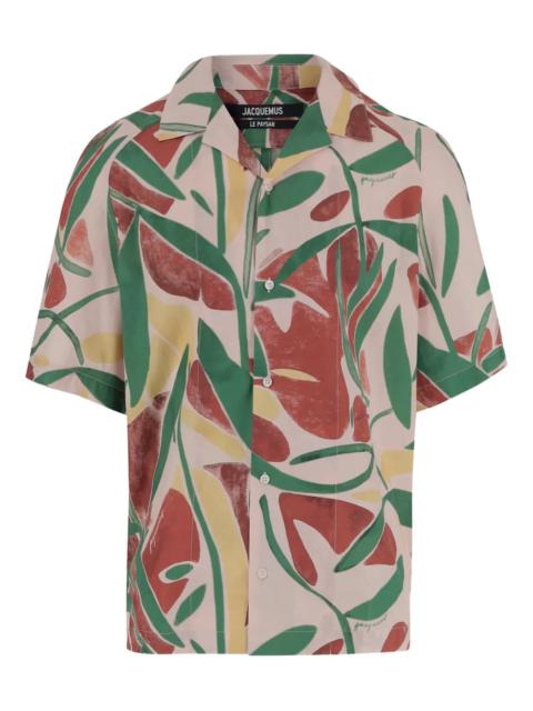 JACQUEMUS Jacquemus Men Abstract Print Shirt