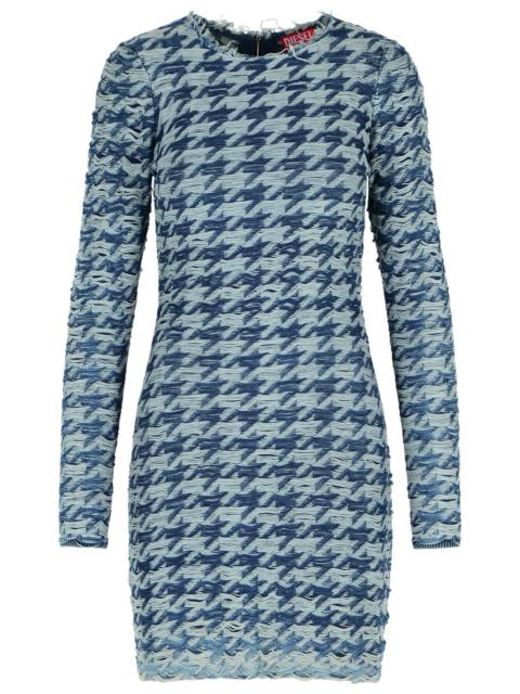 Diesel Diesel Two-tone Cotton Dress Light Blue