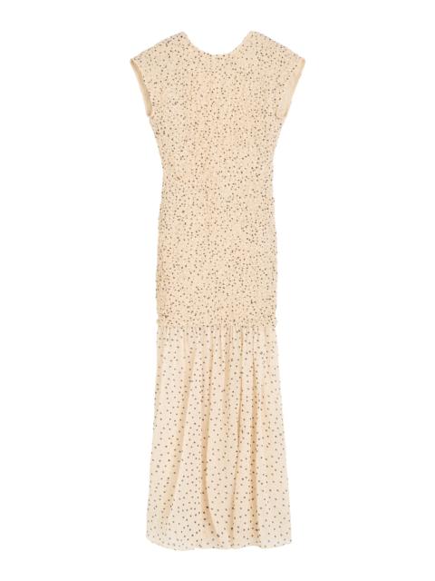 BY MALENE BIRGER Corinna Polka-Dot Maxi Dress black/white