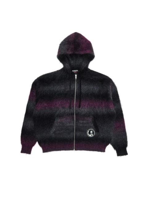 Supreme Supreme x HYSTERIC GLAMOUR Mohair Zip Up Hooded Sweatshirt 'Black'