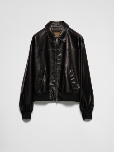 Prada Leather bomber jacket