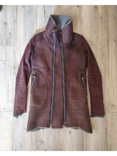 Isaac Sellam Double zip shearling coat.Like Y project or Helmut Lang