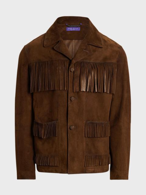 Men's Fringed Suede Jacket