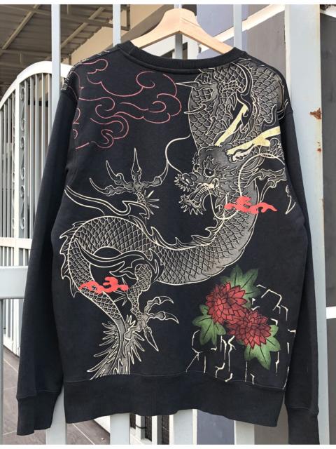 Other Designers Japanese Brand - Vintage Sukajan Dragon Over print crewneck