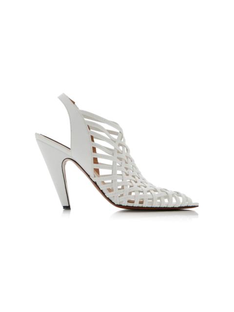 Stella McCartney Spur Woven Alter Mat Pumps white