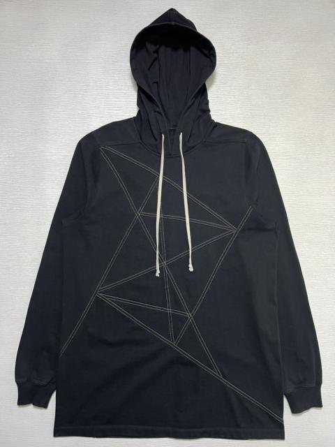 Rick Owens Rick Owens Drkshdw SS19 Babel Geometric Pattern Hoodie