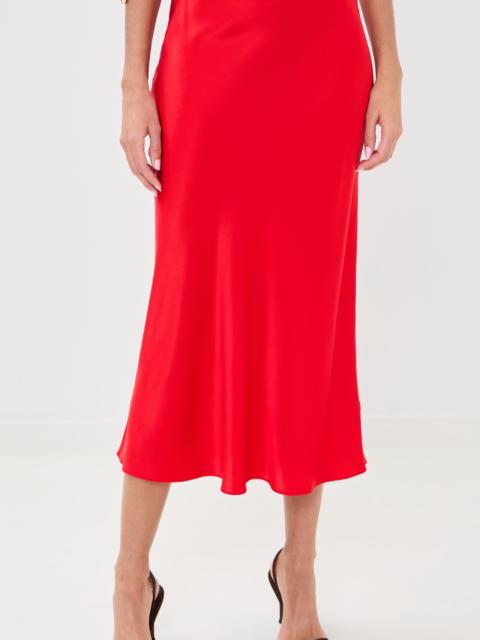 SABLYN Miranda Scallop Trim Silk Skirt