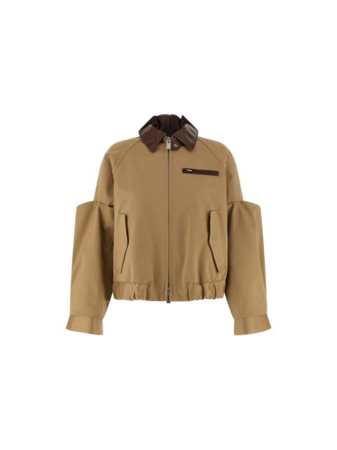 sacai SACAI Blouson Beige Jacket New & Authentic (Women's size:6;)