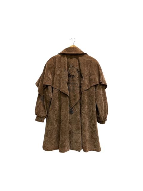 Other Designers Vintage - La Moda Goji Suede Brown Fancy Cloaks