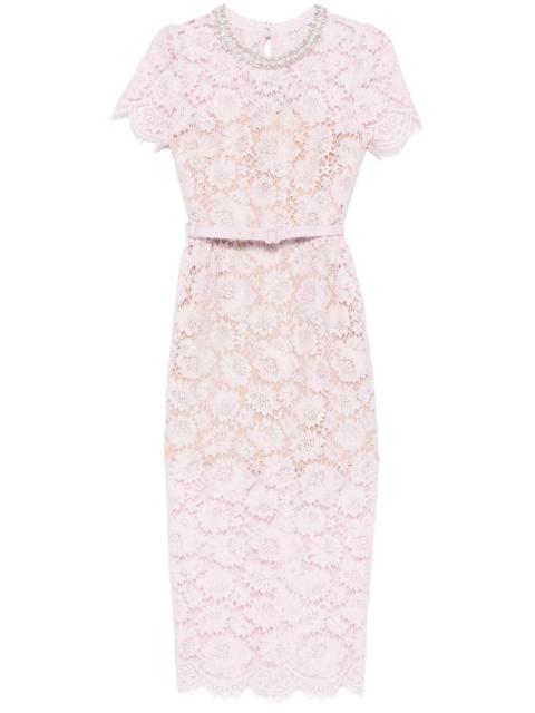 Self Portrait Women Lace Midi Dress