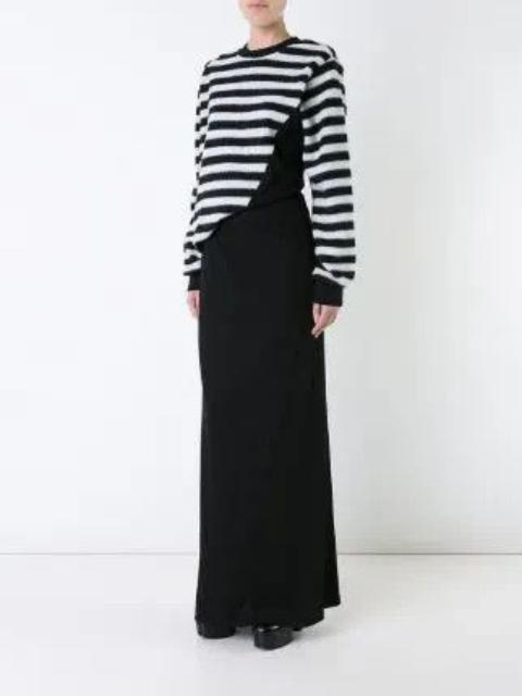 Other Designers A.F. Vandevorst - Sweatshirt maxi dress.Like Rick Owens or Demeulemeester