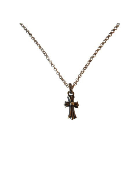 Chrome Hearts Chrome Hearts Cross Pendant With Roll Chain Necklace