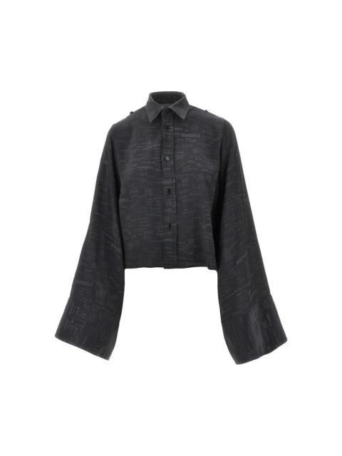 MM6 Maison Margiela JACQUARD VISCOSE-BLEND SHIRT