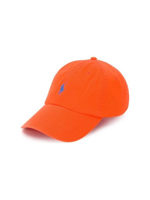 Orange Baseball Hat With Contrasting Pony