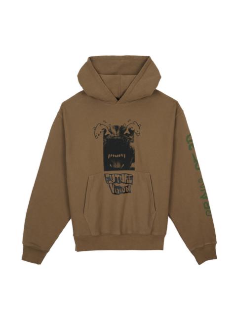 BRAIN DEAD Future Vision Hoodie - Coffee