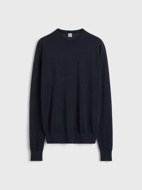 TOTEME Fine crew knit midnight