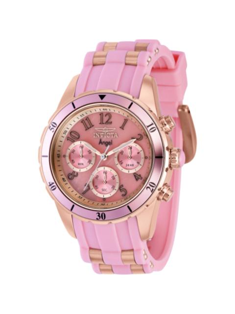 Other Designers Invicta Angel Chronograph Quartz Pink Dial Ladies Watch 39345