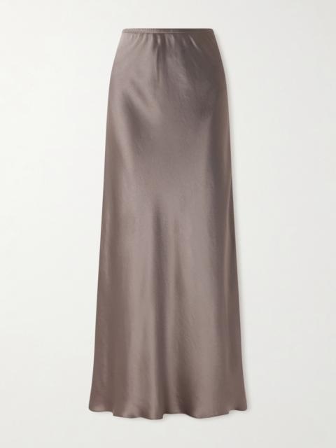 LESET Barb Satin Maxi Skirt