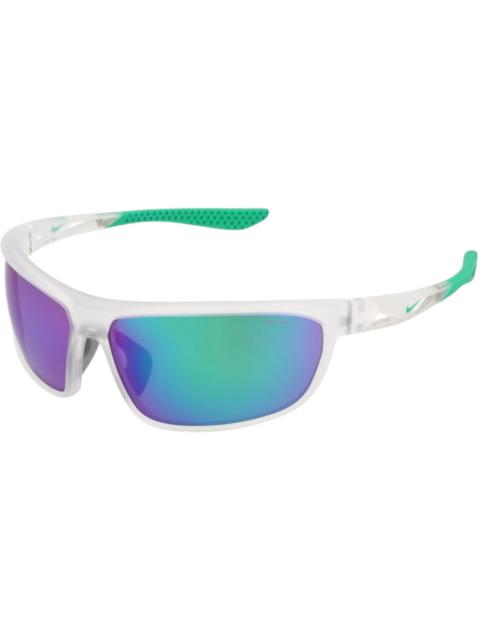 Nike Nike Windtrack Run Sunglasses White / Green Mirror