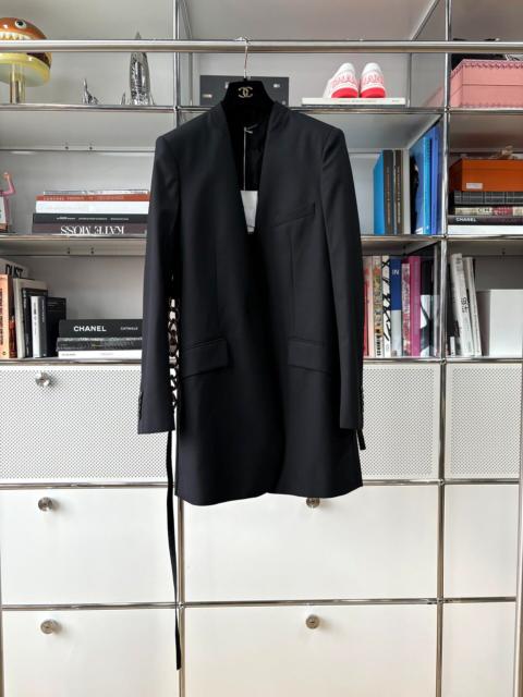 Givenchy Givenchy black and gold long chain V-neck blazer