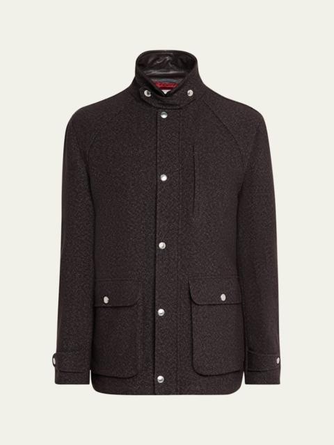 Brunello Cucinelli Men's Cashmere-Blend Full-Zip Jacket