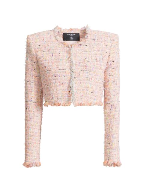 Balmain Balmain Women Tweed Cropped Jacket