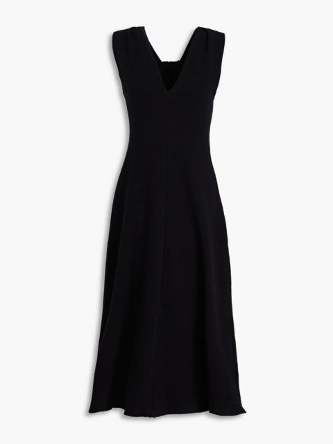 Other Designers Twisted wool-blend midi dress