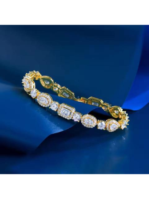 Other Designers Jewelry - Oval Rectangle Silver Color Bracelet