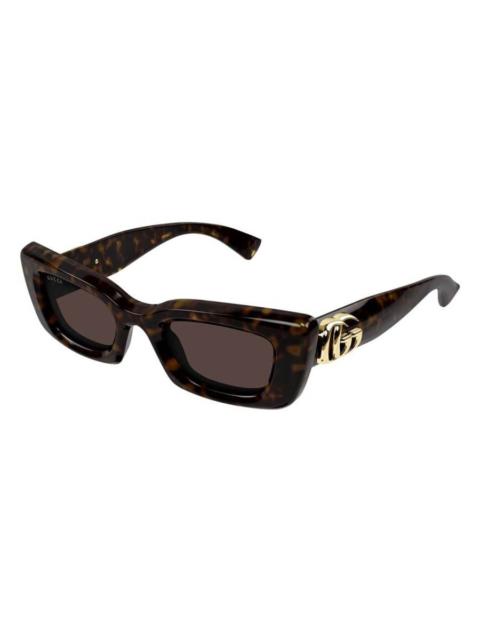 GUCCI Gucci Brown Cat Eye Ladies Sunglasses GG1827S 002 49