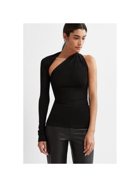 Other Designers Marcella NYC - NWT MARCELLA NEW YORK Manhattan One Shoulder Top Black Sz XL $88